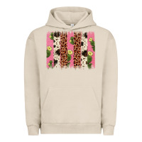 Pigment French Oak cactus leopard cowhide brush stroke Urban Hoodie - Artiststas