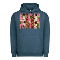 Pigment Midnight Navy cactus leopard cowhide brush stroke Urban Hoodie - Artiststas