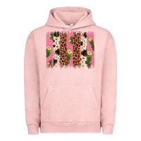 Cactus Leopard Cowhide Brush Stroke Urban Hoodie | Teevron