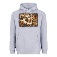 Heather Grey distressed leopard cowhide background Heavyweight Hoodie - Jasminsmagicworld