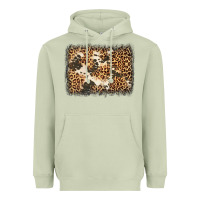 Matcha distressed leopard cowhide background Heavyweight Hoodie - Jasminsmagicworld