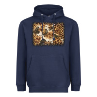Navy distressed leopard cowhide background Heavyweight Hoodie - Jasminsmagicworld