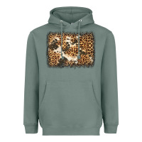 Sage distressed leopard cowhide background Heavyweight Hoodie - Jasminsmagicworld