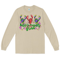 Mushroom happy crawdy gras Long Sleeve Tee - RacoonDesign