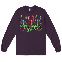 Plum happy crawdy gras Long Sleeve Tee - RacoonDesign