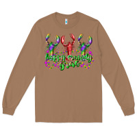 Toasted Coconut happy crawdy gras Long Sleeve Tee - RacoonDesign