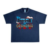 Navy baseball grandma with leopard Urban Heavy Tee - Zillion Design Studio