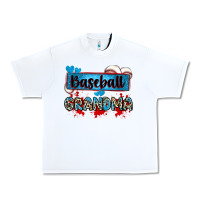 White baseball grandma with leopard Urban Heavy Tee - Zillion Design Studio