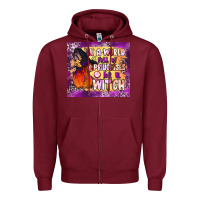 Burgundy in a world full of princesses be a witch tumbler Zipper Hoodie - BundleAndBundleShop