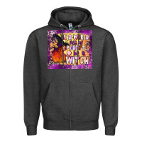 Charcoal Heather in a world full of princesses be a witch tumbler Zipper Hoodie - BundleAndBundleShop