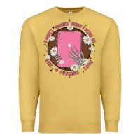 Antique Gold i don't watch prn i read it like a fucking lady Premium Sweatshirt - MaliasSmallBusiness