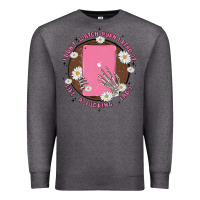 Charcoal Heather i don't watch prn i read it like a fucking lady Premium Sweatshirt - MaliasSmallBusiness