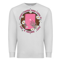 Dove Grey i don't watch prn i read it like a fucking lady Premium Sweatshirt - MaliasSmallBusiness