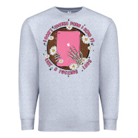 Heather Grey i don't watch prn i read it like a fucking lady Premium Sweatshirt - MaliasSmallBusiness