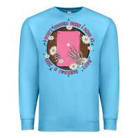 Ocean Blue i don't watch prn i read it like a fucking lady Premium Sweatshirt - MaliasSmallBusiness