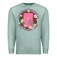 Seafoam i don't watch prn i read it like a fucking lady Premium Sweatshirt - MaliasSmallBusiness