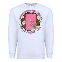 White i don't watch prn i read it like a fucking lady Premium Sweatshirt - MaliasSmallBusiness