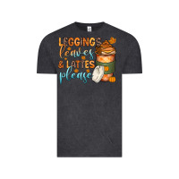 Vintage Black leggins leaves and lattes Vintage Tee - Zillion Design Studio