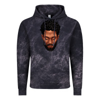 Cloud Black bearded black man portrait Vintage Hoodie - texasbilliewilder