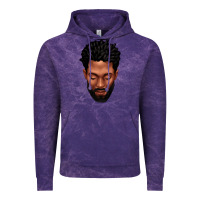 Cloud Purple bearded black man portrait Vintage Hoodie - texasbilliewilder