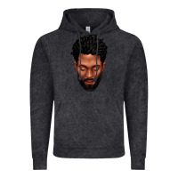 Vintage Black bearded black man portrait Vintage Hoodie - texasbilliewilder