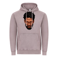 Vintage Zinc bearded black man portrait Vintage Hoodie - texasbilliewilder