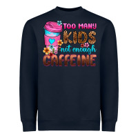 Navy too many kids not enough caffeine Heavyweight Sweatshirt - Zillion Design Studio