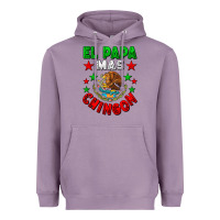Lavender El Papa Mas Chingon Mexican Heavyweight Hoodie - LillyAllenDesigns