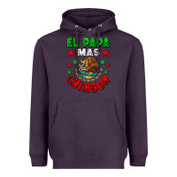 Plum El Papa Mas Chingon Mexican Heavyweight Hoodie - LillyAllenDesigns