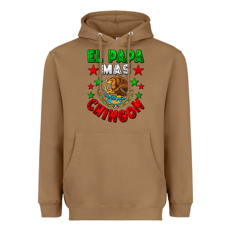 El Papa Mas Chingon Mexican Heavyweight Hoodie by LillyAllenDesigns | Teevron