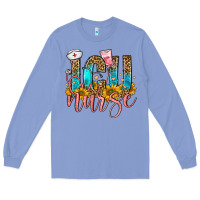 Colony Blue icu nurse Long Sleeve Tee - FaDigitalArtStudio