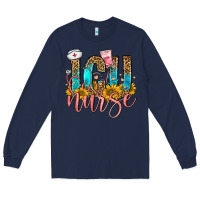 Navy icu nurse Long Sleeve Tee - FaDigitalArtStudio