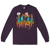 Plum icu nurse Long Sleeve Tee - FaDigitalArtStudio