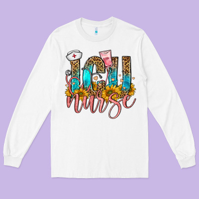 Icu Nurse Long Sleeve Tee Designed By Fadigitalartstudio