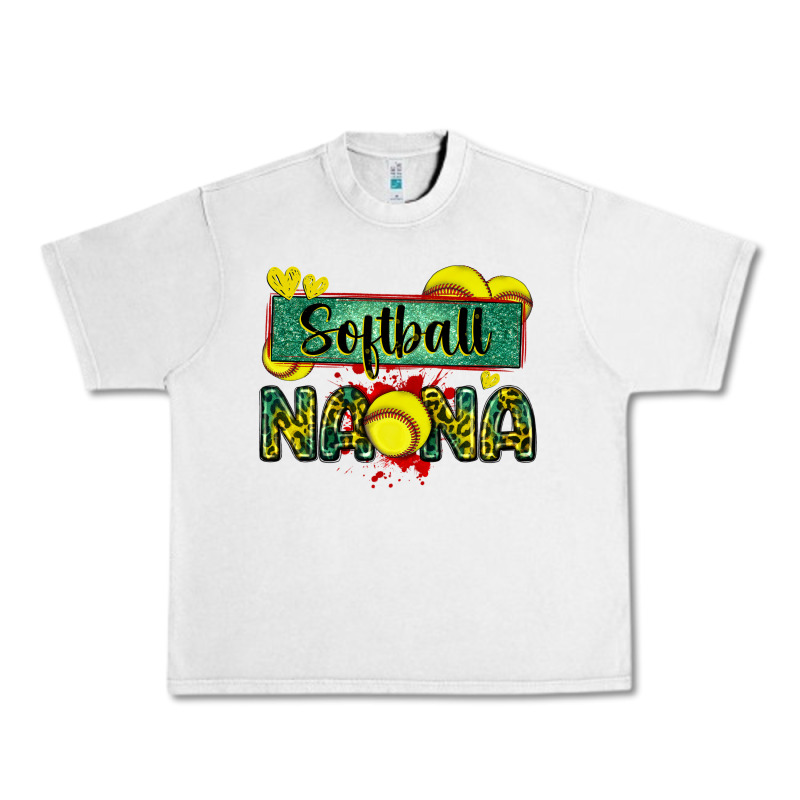 Softball Nana With Leopard Urban Heavy Tee by Zillion Design Studio | Teevron