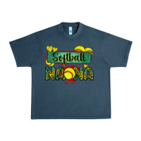 Midnight Navy softball nana with leopard Urban Heavy Tee - Zillion Design Studio