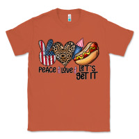 Copper peace love let's get it Classic Tee - CowhideDigitalArt