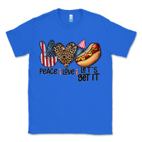 True Royal peace love let's get it Classic Tee - CowhideDigitalArt