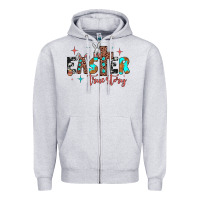Heather Grey easter true story Zipper Hoodie - JahusDesignShop