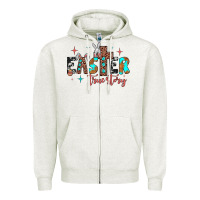 Oatmeal Heather easter true story Zipper Hoodie - JahusDesignShop