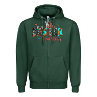 Sports Green easter true story Zipper Hoodie - JahusDesignShop