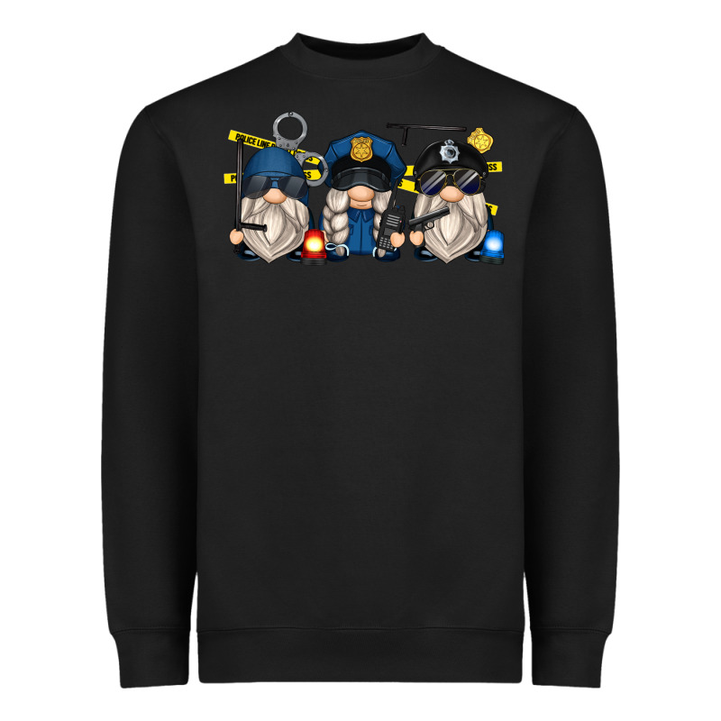 Police Gnomes Heavyweight Sweatshirt by Zillion Design Studio | Teevron