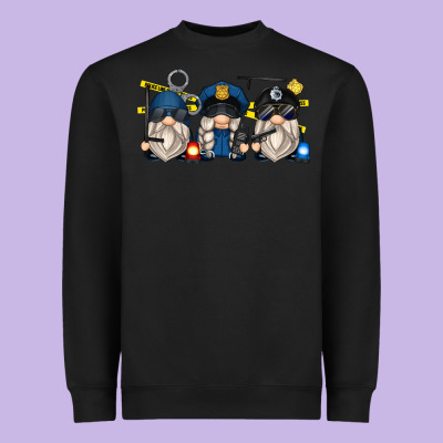 Police Gnomes Heavyweight Sweatshirt Designed By Zillion Design Studio