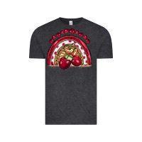Vintage Black cherry rainbow Vintage Tee - BarkalooDesign