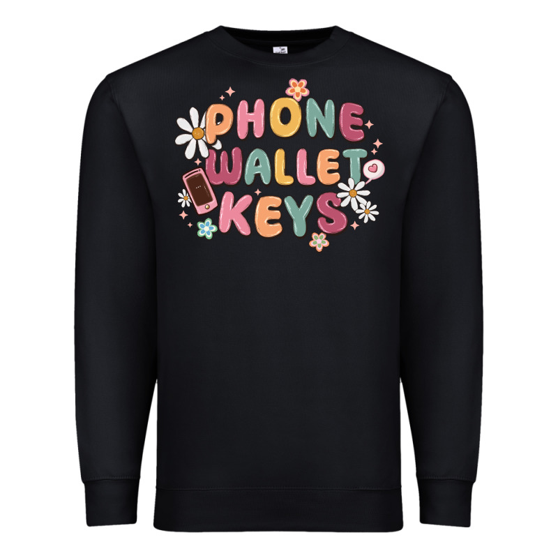 Phone Wallet Keys Premium Sweatshirt by MaliasSmallBusiness | Teevron