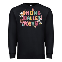 Black phone wallet keys Premium Sweatshirt - MaliasSmallBusiness