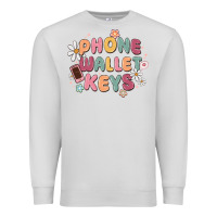 Dove Grey phone wallet keys Premium Sweatshirt - MaliasSmallBusiness