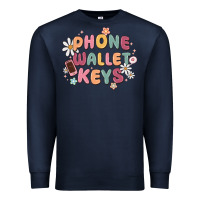 Navy phone wallet keys Premium Sweatshirt - MaliasSmallBusiness