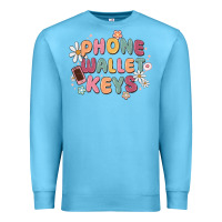 Ocean Blue phone wallet keys Premium Sweatshirt - MaliasSmallBusiness