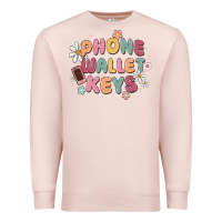 Pale Pink phone wallet keys Premium Sweatshirt - MaliasSmallBusiness